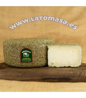 QUESO CURADO AL ROMERO LA TOMASA CUÑA DE ± 450gms