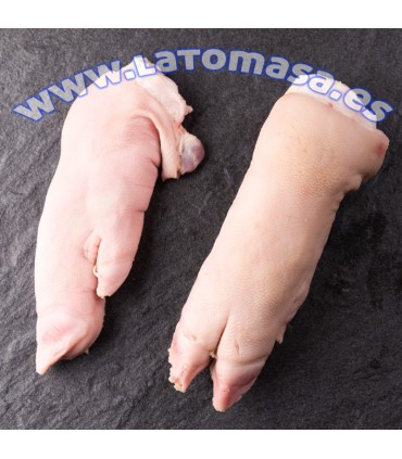 PATAS CERDO  DENOMINACION ORIGEN TERUEL 4 mitades