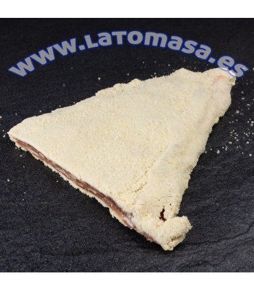 CACHOPO CON JAMON DE TERUEL Y CREMA CASERA DE CABRALES Y SIDRA CABRALES  (+/-)750gms