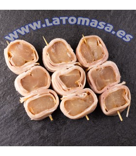 BROCHETA POLLO Y BACON 4 unidades
