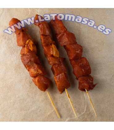 PINCHOS MORUNOS DE CERDO CON PALO 6 unidades
