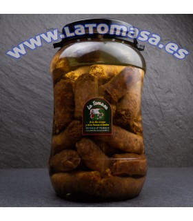 CONSERVA LONGANIZA CERDO DENOMINACION ORIGEN TERUEL GALON (+/-) 1,6 KG NETO