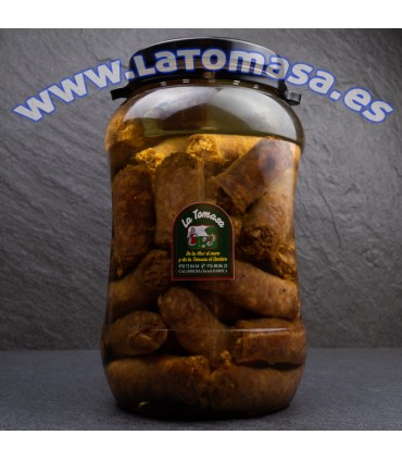 CONSERVA LONGANIZA CERDO DENOMINACION ORIGEN TERUEL GALON (+/-) 1,6 KG NETO