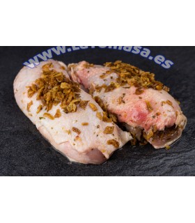 MUSLOS DE POLLO DESHUESADOS CON ADOBO¨SERRANITOS¨2 unidades