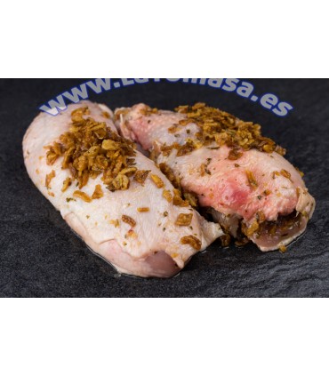 MUSLOS DE POLLO DESHUESADOS CON ADOBO¨SERRANITOS¨2 unidades