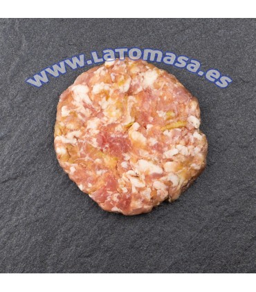 HAMBURGUESA LONGANIZA CON MANZANA  4 unidades