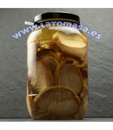 CONSERVA LOMO CERDO DENOMINACION ORIGEN TERUEL GALON (+/-) 1,6 KG NETO