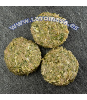 MINI HAMBURGUESA POLLO-ESPINACAS Y PIÑONES 6 unidades