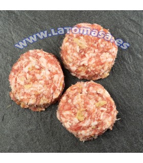 MINI HAMBURGUESA LONGANIZA CON MANZANA 6 unidades