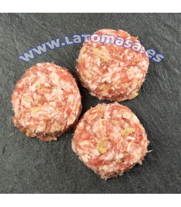 MINI HAMBURGUESA LONGANIZA CON MANZANA 6 unidades